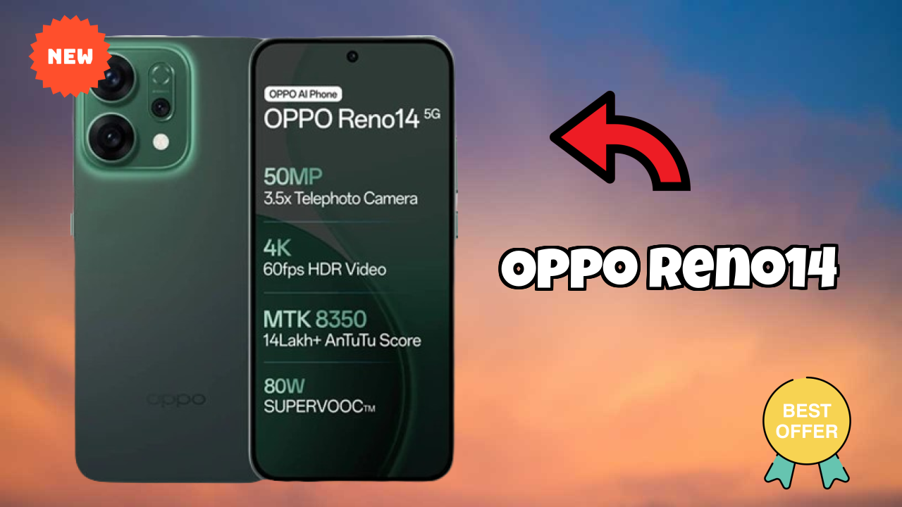 OPPO Reno14 Display Size: 6.59 Inches (16.74 Cm) Screen Test