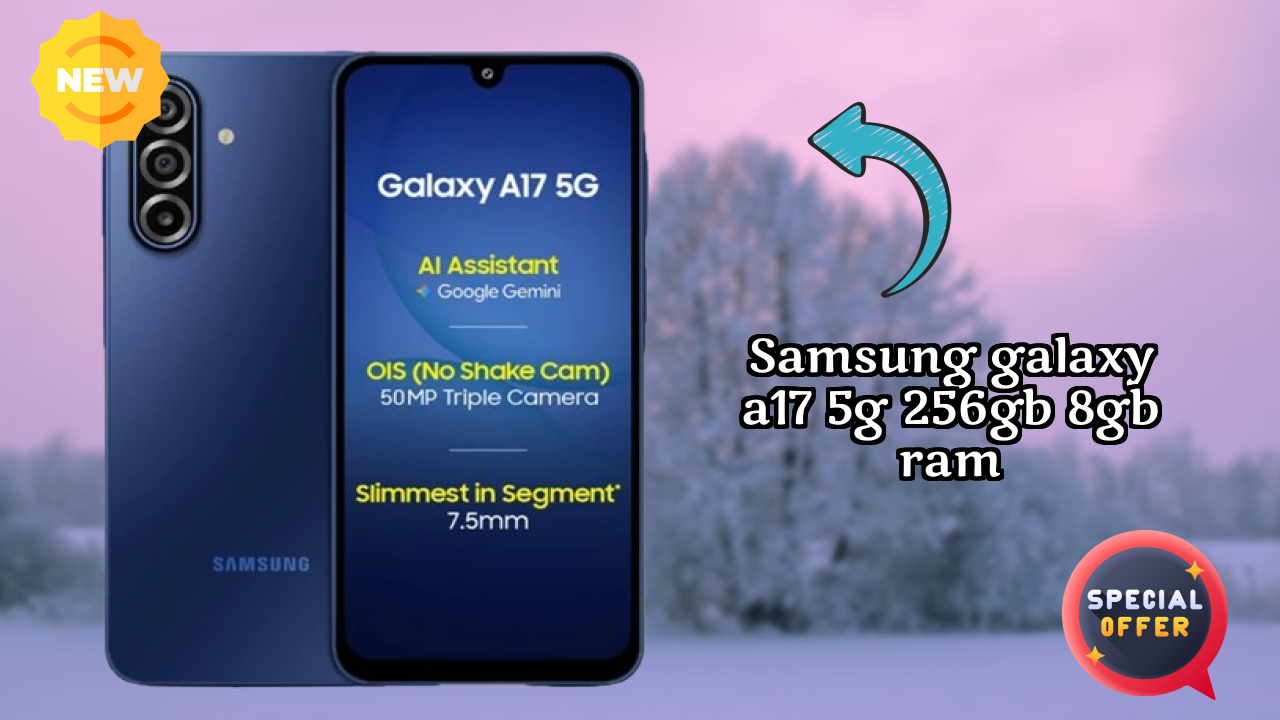 Samsung Galaxy A17 5G 256GB 8GB RAM Camera Quality: 13 MP Front Camera Selfie
